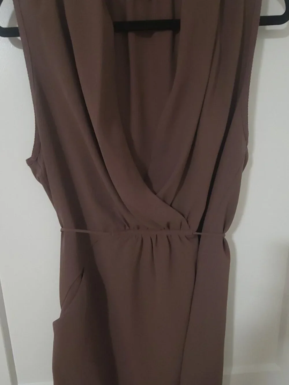 Wilfred Aritzia Sabine Mini Dress - Mauve Purple - Size Medium - With Pockets - Picture 5 of 6